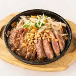 厚切り牛サーロインステーキ200g(四季旬彩 料理人が魅せる神田和食店 桃源郷)