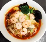 蝦仁麻辣湯麵(海老野菜マーラーメン)Shrimp Spicy hot noodles（台湾小籠包 圓園）