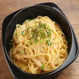 明太子クリームスパゲッティ（パンケーキ＆レストラン ひげぱんだ 八幡店）
