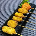 串カツ6本盛り（揚げるんです！）