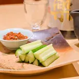 もろきゅう自家製味噌（阿部寿司 広尾本店）