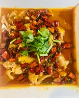 白身魚の四川風煮込み(水煮鱼片)（寛窄巷子）