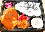 ホクホク肉コロッケの特製デミソース弁当（餃子工房 ちびすけ 東心斎橋店）