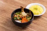 きのこ温玉チーズ＆チキンスープカレー Cheese chicken ＆ mushrooms  egg Soup Curry（SoupCurry Beyond Age 南19条店 (スープカレー専門店 ビヨンドエイジ 南店) 自慢のスープは8種類から選べます）