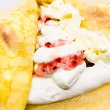 ストロベリークリームチーズ（自然卵のクレープ 五橋店）