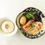海老潮らーめん ダンクライスセット（らーめん砦 京町堀店）