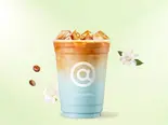 ブルーのジャスミンラテ【蓝厚乳茉莉拿铁】（Cotti Coffee 難波店）