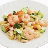 蝦とカシューナッツ炒め Shrimp and Cashew Nuts Stir-Fry（中華料理 華景園）