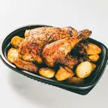 1羽&ローストポテト(Farmer's Chicken 虎ノ門店)