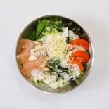 半熟卵のシーザーサラダ(【釜揚げ讃岐うどん】蕎麦屋の出汁カレー 吉野 菊水店)