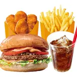 【ひとり満足セット】絶品ビーフバーガーセット（ゼッテリア ZETTERIA 福岡新天町店）