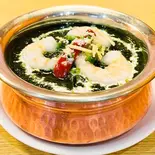 ほうれん草エビ Horenso ebi（インドアジアンレストランバガィチャ）