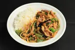 豚肉とナスの辛味炒め丼(新中華めし屋)