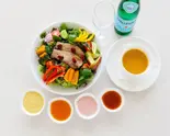 畑から直送！旬のたっぷり地場野菜と自家製ベーコンのスペシャルサラダ+季節のポタージュとスパークリングウォーター（【シェフ厳選の地場野菜】野菜レストランさいとう）