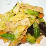 豚肉と野菜炒め(猪肉炒菜)（Hao Chi 2号店）