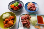 【Bセット】①ビフテキ ②ローストビーフ ③鶏のからあげ(サラダ付)※ご飯はついてません。(RESTAURANT MAMA.)