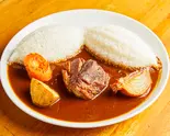 上上スパイシー豚カレー(辛口).(東印度カレー商会 不動前総本店)