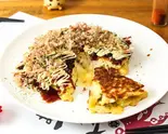 【お好み焼き人気No.1】豚もちチーズ玉 Pork with Rice Cake and Cheese Okonomiyaki（あずまや 調布駅前店）