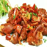 台湾風豚足のピリ辛炒め 台湾辣炒猪脚（台湾料理 金彩）