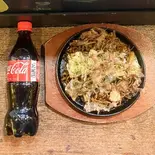 焼きそば(青唐ver)+コーラセット（大衆居酒屋かどっちょ）