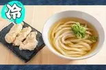 冷)菜彩鶏のかしわ天うどん(並盛300→400g増量中！)（讃岐うどん酒場 川金）