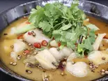 【四川酸菜魚】白身魚と四川漬け野菜煮込み(銀座香菜チャイナGinzaShansaiChina)