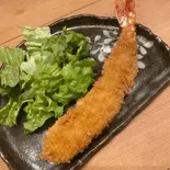 大きなエビフライ1本（花ひで）