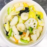 海鮮三種と多種野菜あんかけごはん（点心楼 台北）