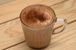 ホットジンジャースパイスラテ（Flying mush cafe）