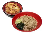 冷ミニかき揚げ丼セットそば 又は うどん Mini Vegetable Tempura Rice Bowl + Cold Soba/Udon（富士そば 川崎西口店）