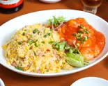 チャーシュー炒飯&エビチリ(四川麻辣火鍋 天府 桜木町店(中華料理・定食・ラーメン・餃子))
