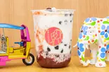 (COLD)プレミアムイチゴミルク(タピオカふつう入)（TOKYO No.1 茶房(トウキョウナンバーワンサボウ)）