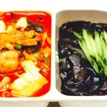 辛口海鮮チャンポン+ジャージャンメン/Spicy champon noodles+Noodles with soy bean paste(中華料理 龍門)