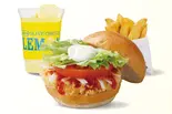 ヤンニョムチキンバーガー ドリンクポテトセット（bb.qオリーブチキンカフェ JR天満駅前店）