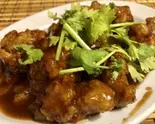 黒酢酢鶏 Black vinegar chicken（マレーシア屋台料理 ちりばり 五反田本店）