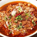豚肉の四川風煮込み(水煮猪肉片) Poached Spicy slices of Pork(チャイナ厨房 亀戸駅前店)
