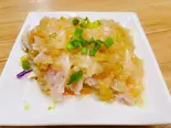 蒸し鳥のネギソースがけ(中華料理 宮)