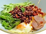 ピリ辛牛肉味噌まぜ米粉麺/香辣牛肉酱拌粉（桂林米粉麺 米道）