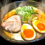 半熟卵熟成味噌ラーメン（ラーメン工房はっぴ）