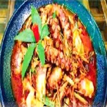 BẠCH TUỘC XÀO SẢ ỚT タコのレモングラス唐辛子炒め（ベトナム料理BIEN XANH QUAN）
