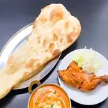 【人気NO.3】名物タンドリーチキン＆濃厚バターチキンカレー＆プレーンナン（Asian Kitchen Sakura）
