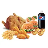 まるごと一羽のフライドチキン Cセット(J.CHICKEN 叫了個炸雞 西川口店)