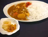 お母さんシーフードカレー（ドラム缶 西新井店）
