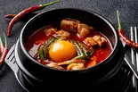 鶏もも旨辛ヤンニョムスンドゥブ（韓国カルビ丼とスンドゥブ 洞山 西新店）