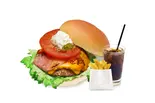 ベーコンチーズバーガーセット/しろもちバンズ（the 3rd Burger 新宿大ガード店）