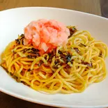 高菜シラスの明太子おろしパスタ（CafeWanishan）