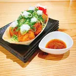 おろしポン酢ねぎたこ焼き【おろしポン酢】（大阪名物 揚げたこ焼きイカ焼き専門店 粉もん屋）