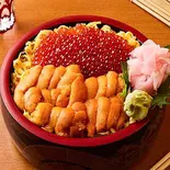 寿司屋が作る生うにいくら丼 Raw Urchin & Salmon Roe Rice Bowl(THE 三友 KITCHEN)