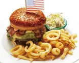 The Famous Guac Burger ワカモレ(アボカドディップ)・バーガー（Shooters Sports Bar ＆ Grill）