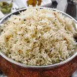 ジラバターライス並 jeera butter rice medium(インドネパールレストランアムル)